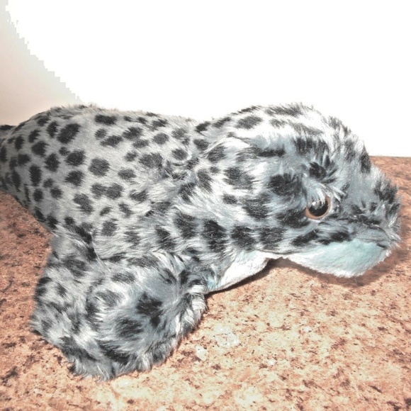 Wildlife Artist 2003 Spotted Plush Seal Stuffed Animal Toy 17 in L preowned good - Picture 1 of 2